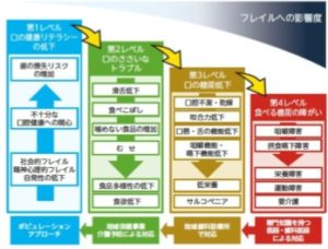 口腔健康 オーラルフレイル フレイルへの影響度